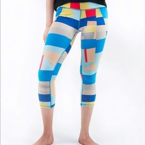 SATVA Blue Block Cassie Leggings